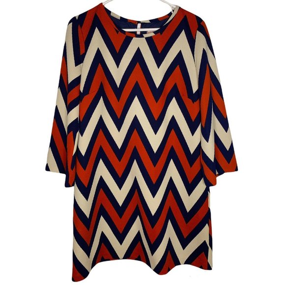 Traffic People Anthropologie Chevron Dress - Picture 1 of 3
